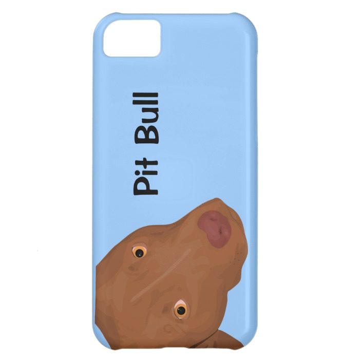 Cute Pit Bull portrait Case For iPhone 5C