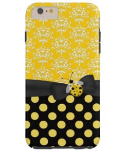 Cute Yellow Ladybug iPhone 6 Plus case
