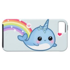 Cute baby narwhal and rainbow iPhone SE/5/5s case