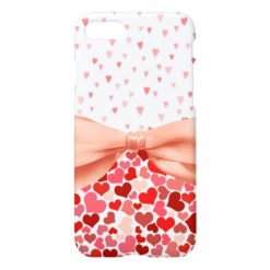 Cute hearts romantic Valentine design iPhone 7 Case