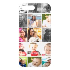 DIY Create Your Own Photo Collage Personalized iPhone 7 Plus Case