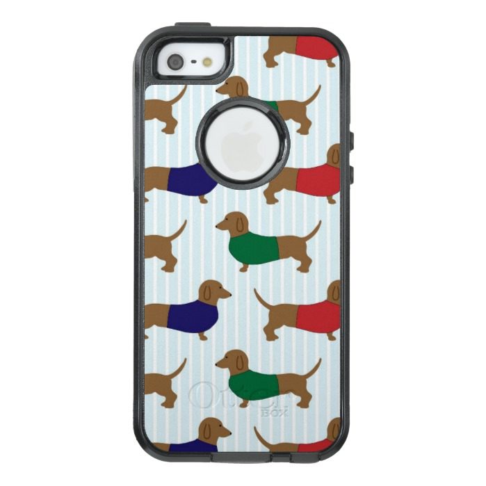 Dachshund Pattern Otterbox iPhone SE/5 Plus Case