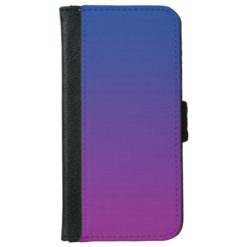 ?Dark Blue And Purple Ombre? iPhone 6/6s Wallet Case
