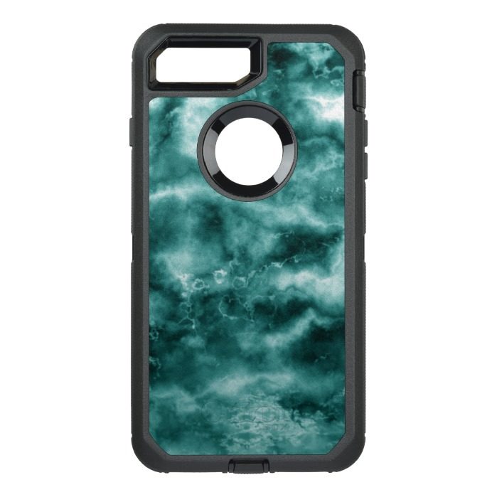 Dark Green Marble Texture OtterBox Defender iPhone 7 Plus Case