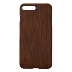 Dark Wood Grain Look Background iPhone 7 Plus Case