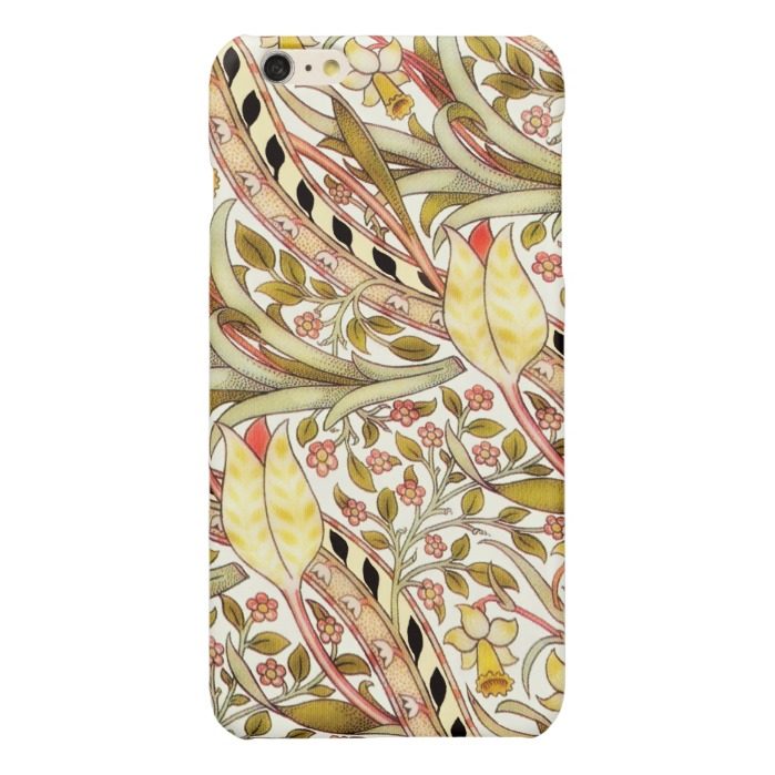 Dearle Daffodil Vintage Floral Pattern Glossy iPhone 6 Plus Case