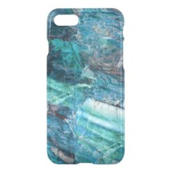 Deep Blue Abstract Marble Pattern iPhone 7 Case
