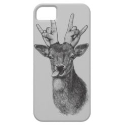 Deer Punk Illustrated Phone Case