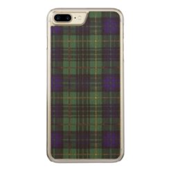 Dennison clan Plaid Scottish kilt tartan Carved iPhone 7 Plus Case