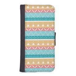 Desert Colors Tribal Pattern Wallet Phone Case For iPhone SE/5/5s