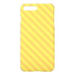 Diagonal yellow orange Stripes iPhone 7 Plus Case