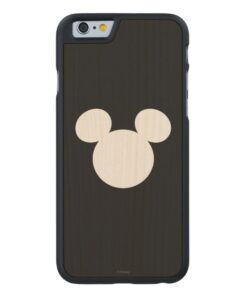 Disney Logo | White Mickey Icon Carved Maple iPhone 6 Slim Case