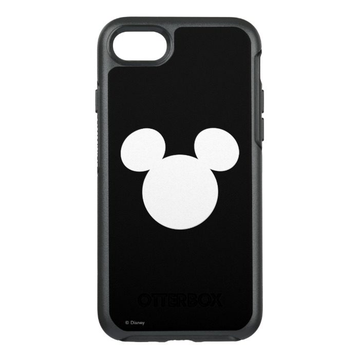 Disney Logo | White Mickey Icon OtterBox Symmetry iPhone 7 Case