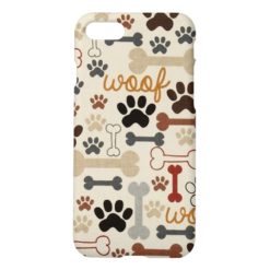 Dog Bones and Paw Prints Iphone 7 Case