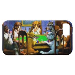 Dogs Playing a Game of Poker iPhone SE/5/5s Case