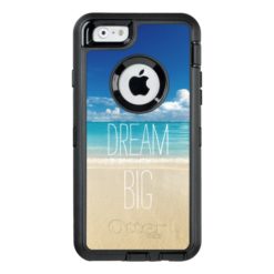 Dream Big Motivational Quote Beach Theme OtterBox Defender iPhone Case