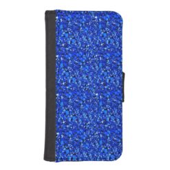 Druzy crystal - Sapphire blue iPhone SE/5/5s Wallet Case