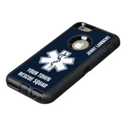 EMT EMS Paramedic Name and Squad OtterBox Defender iPhone Case