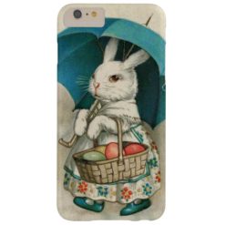 Easter Bunny Basket Colored Egg Umbrella Barely There iPhone 6 Plus Case