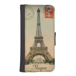 Eiffel Tower Postcard Personalized Phone Case