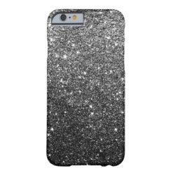 Elegant Faux Black Glitter iPhone 6 case