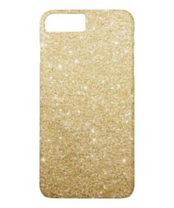 Elegant Faux Gold Glitter Luxury iPhone 7 Plus Case