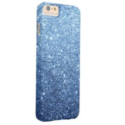 Elegant Navy Blue Glitter Luxury Barely There iPhone 6 Plus Case