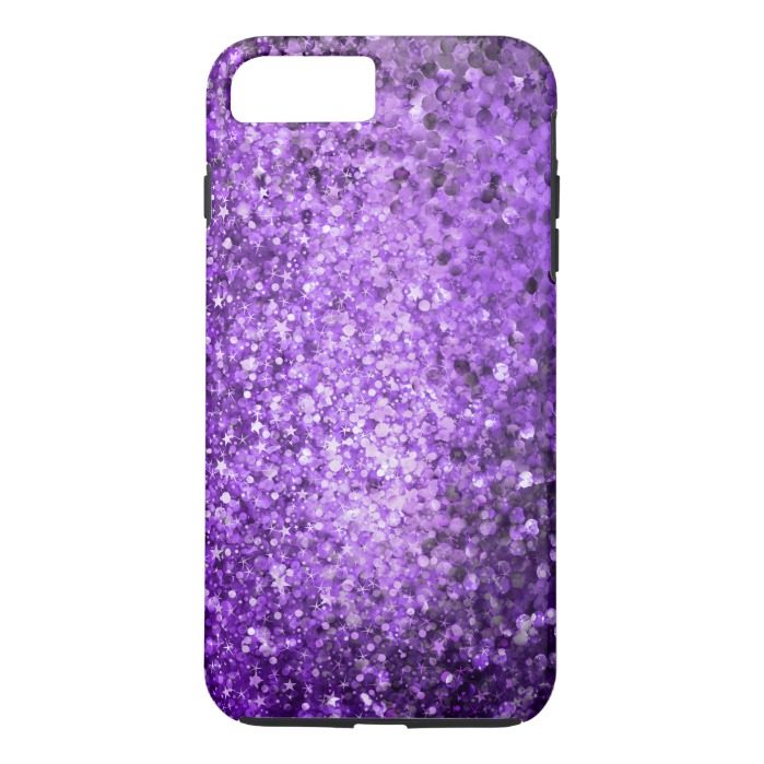 Elegant Purple Glitter & Sparkles iPhone 7 Plus Case