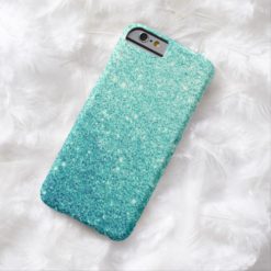 Elegant Teal Glitter Luxury iPhone 6 Case