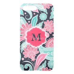 Elegant trendy paisley floral pattern illustration iPhone 7 plus case