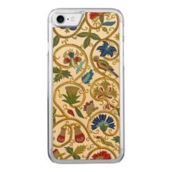 Elizabethan Swirl Embroideries-Goldwork imitation Carved iPhone 7 Case