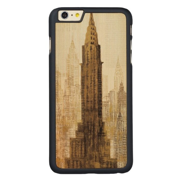Empire State Building NYC Carved Maple iPhone 6 Plus Slim Case