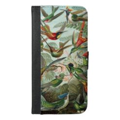 Ernst Haeckel Hummingbirds iPhone 6/6s Plus Wallet Case
