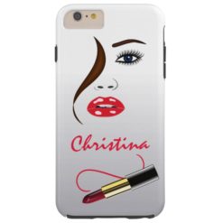 Face Lipstick Kiss Mirror Tough iPhone 6 6S Plus Tough iPhone 6 Plus Case