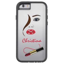 Face and Lipstick Kiss Mirror Xtreme iPhone 6 Case