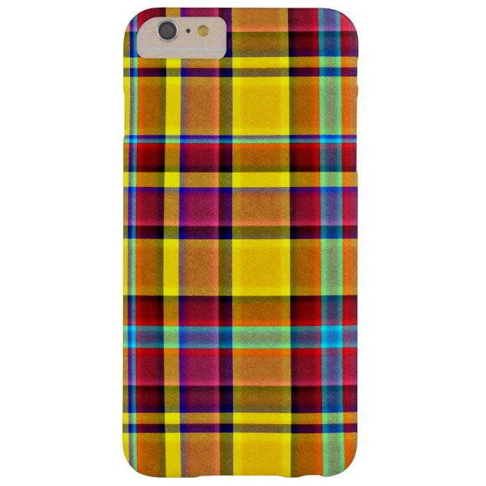 Fall Colors Plaid Tartan Barely There iPhone 6 Plus Case