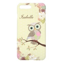 Fancy Cocking Head Owl Flowers Savvy iPhone 7 Plus iPhone 7 Plus Case