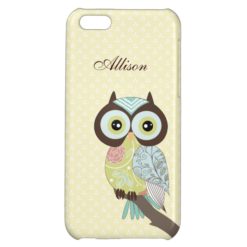 Fancy Funky Owl Savvy iPhone 5C iPhone 5C Cases