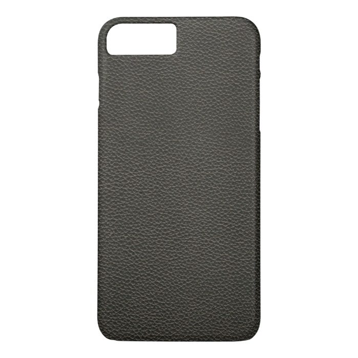 Faux Black Leather Texture iPhone 7 Plus Case