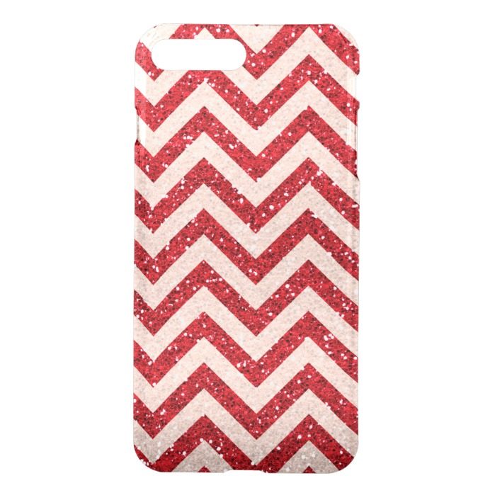Faux Glitter iPhone7 plus Uncommon case red