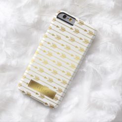 Faux Gold Foil Arrows Pattern Barely There iPhone 6 Case