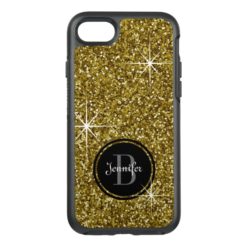 Faux Gold Glitter OtterBox Symmetry iPhone 7 Case