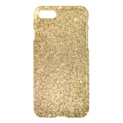 Faux Gold Glitter Photo iPhone 7 Case