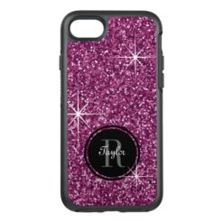 Faux Pink Glitter OtterBox Symmetry iPhone 7 Case