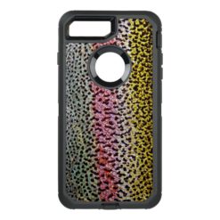Faux Rainbow Trout Scale Texture Look Pattern OtterBox Defender iPhone 7 Plus Case