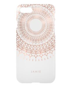 Faux Rose Gold Intricate Lace Mandala Pattern iPhone 7 Case