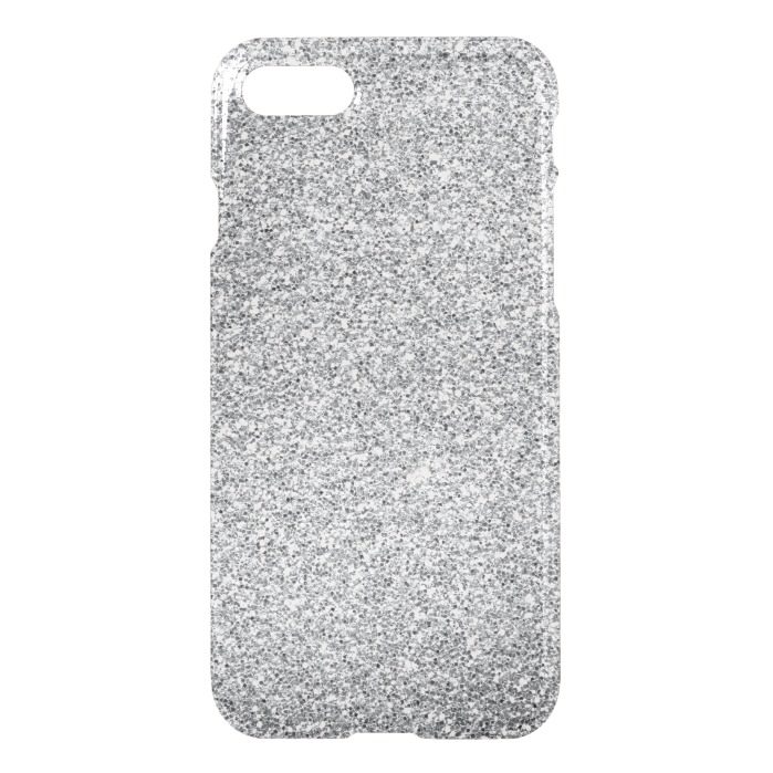 Faux glitter iPhone 7 Uncommon case silver