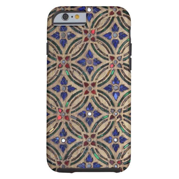 Faux mosaic tile pattern stone glass photo Morocco Tough iPhone 6 Case