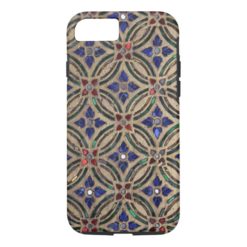 Faux mosaic tile pattern stone glass photo Morocco iPhone 7 Case