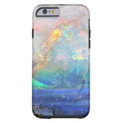 Faux opal gem gemstone mineral bling bokeh hipster tough iPhone 6 case